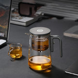 Large capacity glass tea cup, toggle type tea separation, high-end tea cup