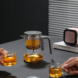 Large capacity glass tea cup, toggle type tea separation, high-end tea cup