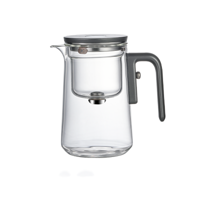 Large capacity glass tea cup, toggle type tea separation, high-end tea cup
