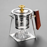 RORA Glass Teapot Glass Kettle Glass