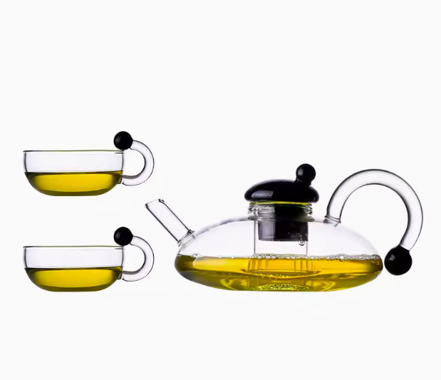 Glass Tea Set Heated Teapot With Infuser