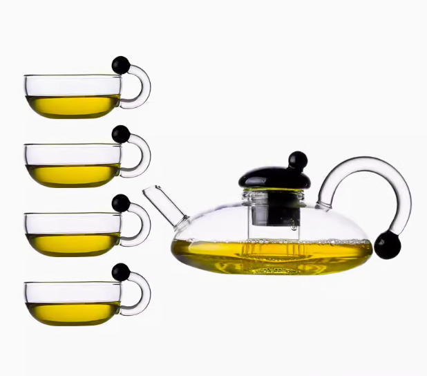 Glass Tea Set Heated Teapot With Infuser