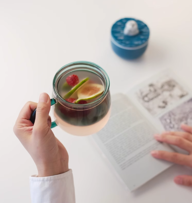 Sea Otter Glass Mugs Double Wall Tea Cup Cartoon Animal Filter Mug Gift