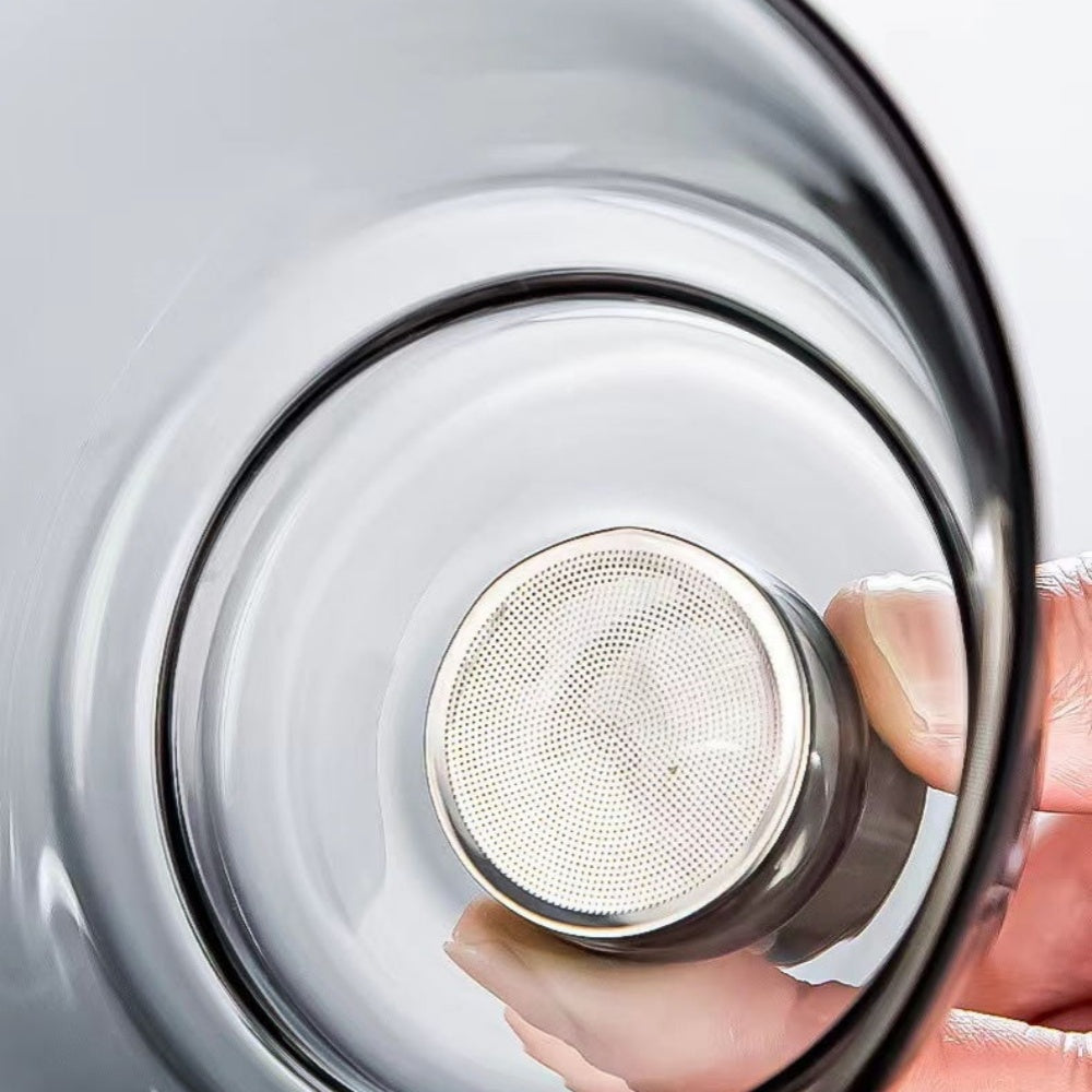 High borosilicate glass ascent grey annual excess tea set home magnetic office brewing teapot lazy tea maker