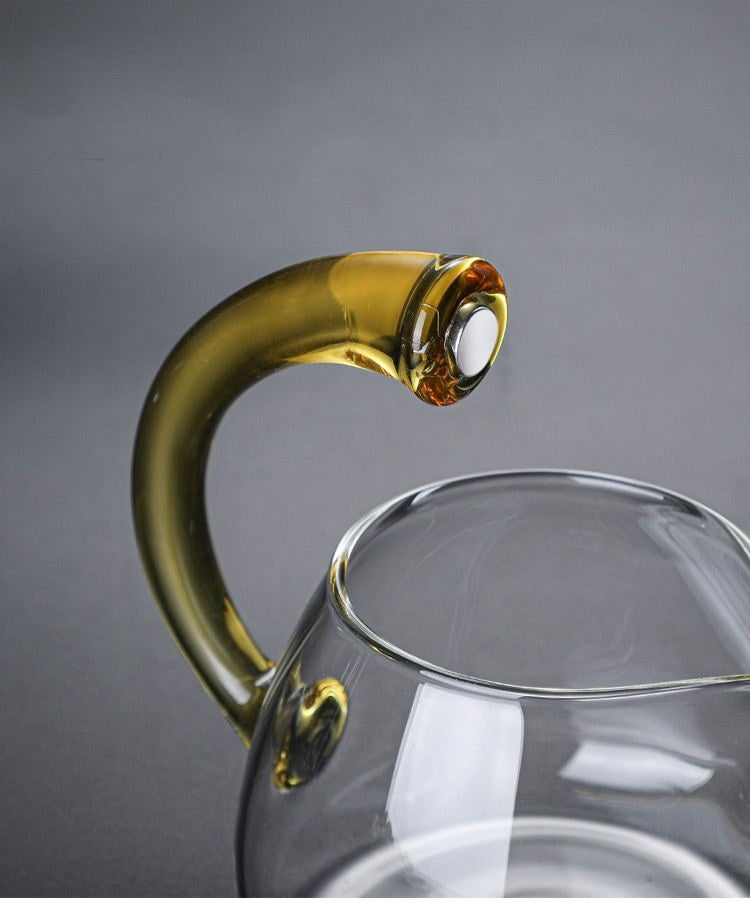 glass tea set Home magnetic office brewing teapot Lazy tea maker Kung Fu teapot