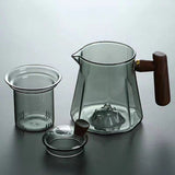 Thickened Pyrex teapot Smoky grey teapot Electric clay oven home cooking teapot tea separation tea tea kettle