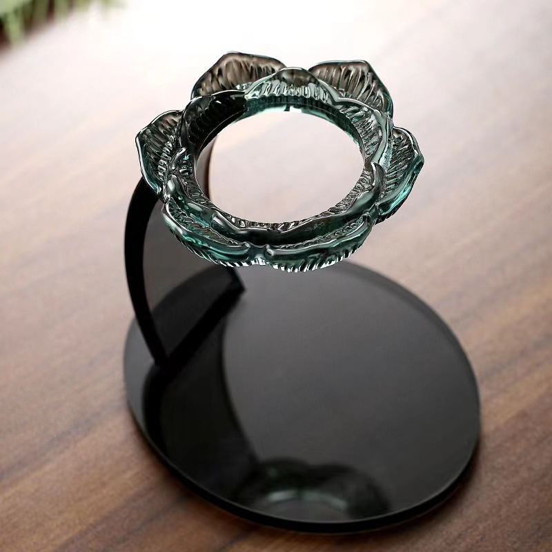 Lotus Glass Kung Fu Teapot Clear Tea Set