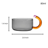 Contrasting Colored Glass Teapot Home Electric Pottery Boiling Tea Kettle with Cartridge
