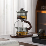 RORA Lazy Kung Fu Glass Teapot Magnetic Glass Teapot Set Office Reception Room Drinking Tea