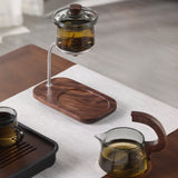 RORA Lazy Kung Fu Glass Teapot Magnetic Glass Teapot Set Office Reception Room Drinking Tea