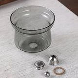 RORA Lazy Kung Fu Glass Teapot Magnetic Glass Teapot Set Office Reception Room Drinking Tea