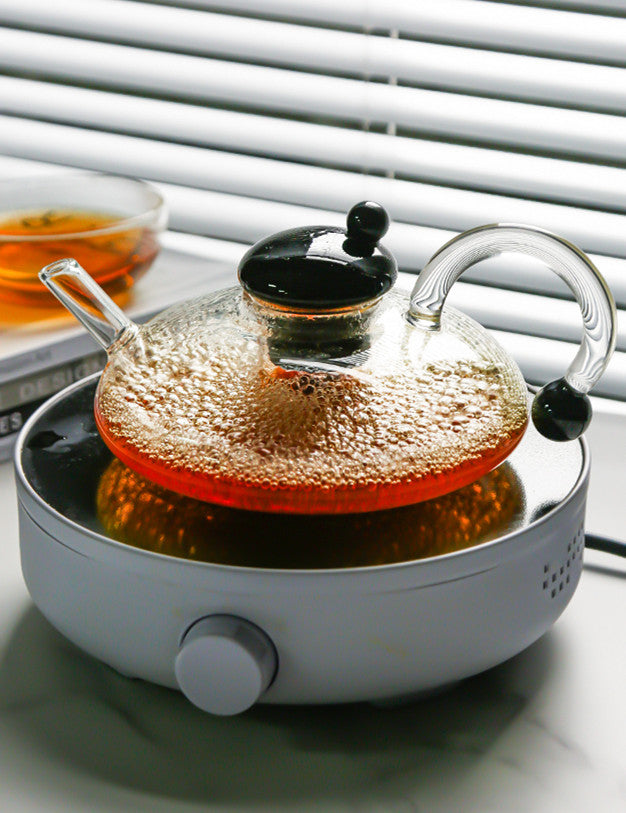 Glass Tea Set Heated Teapot With Infuser