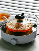 Glass Tea Set Heated Teapot With Infuser