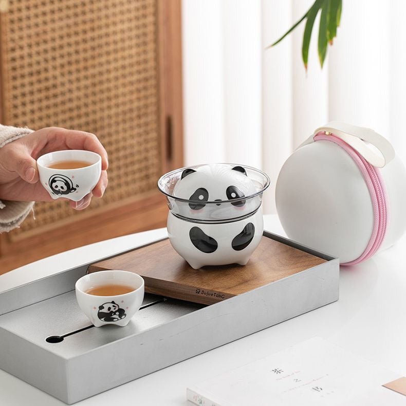 Chinese Panda Travel Tea Set