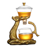 RORA gold deer magnetic tea set full view on a white background