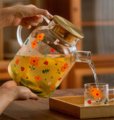 Sunflower Glass Cold Kettle Set