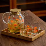 Sunflower Glass Cold Kettle Set