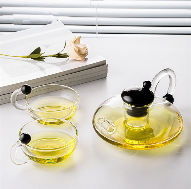 Glass Tea Set Heated Teapot With Infuser