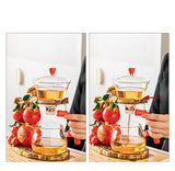 Lucky Ruyi Automatic Magnetic Lazy Kung Fu Glass Teapot Set