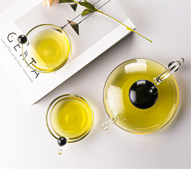 Glass Tea Set Heated Teapot With Infuser
