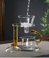 GLASS LAZY MAGNETIC KUNGFU TEAPOT SET