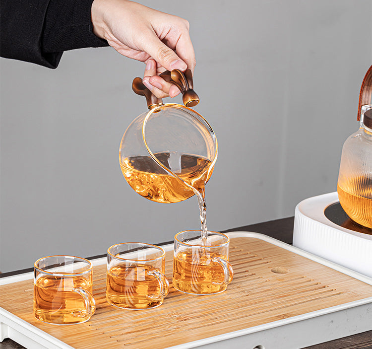 Chang'e Flying to the Moon Lazy Magnetic Kungfu Teapot Set