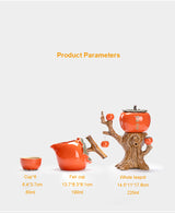 Semi-Automatic Swivel Out Of Water Teapot with 6 Cups