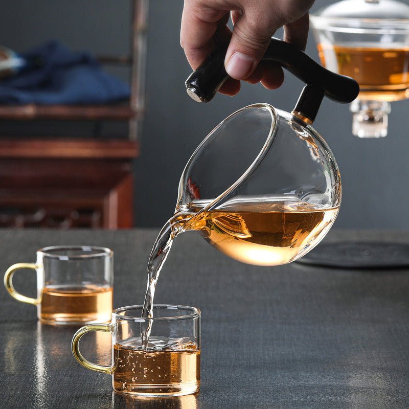 RORA Glass Lazy Magnetic Kungfu Teapot Set