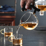 RORA Glass Lazy Magnetic Kungfu Teapot Set