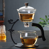 RORA Glass Lazy Magnetic Kungfu Teapot Set