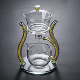 RORA Lazy Kungfu Glass Tea Set Magnetic Glass Teapot set