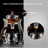 RORA Glass Tea Set Magnetic Water Crystal Glass Teapot Suit