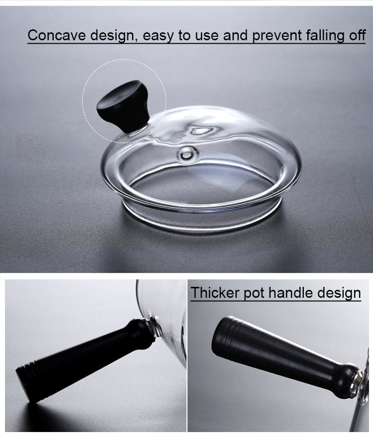 RORA Glass Teapot 900ml Glass Kettle Glass