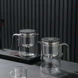 Large capacity glass tea cup, toggle type tea separation, high-end tea cup