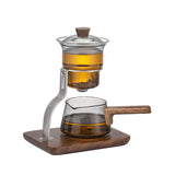 RORA Lazy Kung Fu Glass Teapot Magnetic Glass Teapot Set Large Capacity Teapot Office Reception Room Teapot