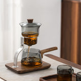 RORA Lazy Kung Fu Glass Teapot Magnetic Glass Teapot Set Large Capacity Teapot Office Reception Room Teapot