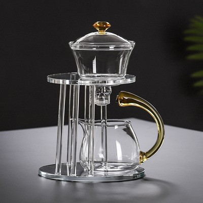 glass tea set Home magnetic office brewing teapot Lazy tea maker Kung Fu teapot