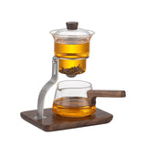 RORA Lazy Kung Fu Glass Teapot Magnetic Glass Teapot Set Large Capacity Teapot Office Reception Room Teapot