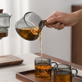 RORA Lazy Kung Fu Glass Teapot Magnetic Glass Teapot Set Large Capacity Teapot Office Reception Room Teapot
