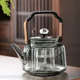 Walnut electric pottery stove household small tea maker glass kettle steaming teapot kung fu tea set