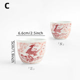 Less porcelain selected Dunhuang series rubbing master cup single cup Jingdezhen traditional tea tea cup manual sample tea cup