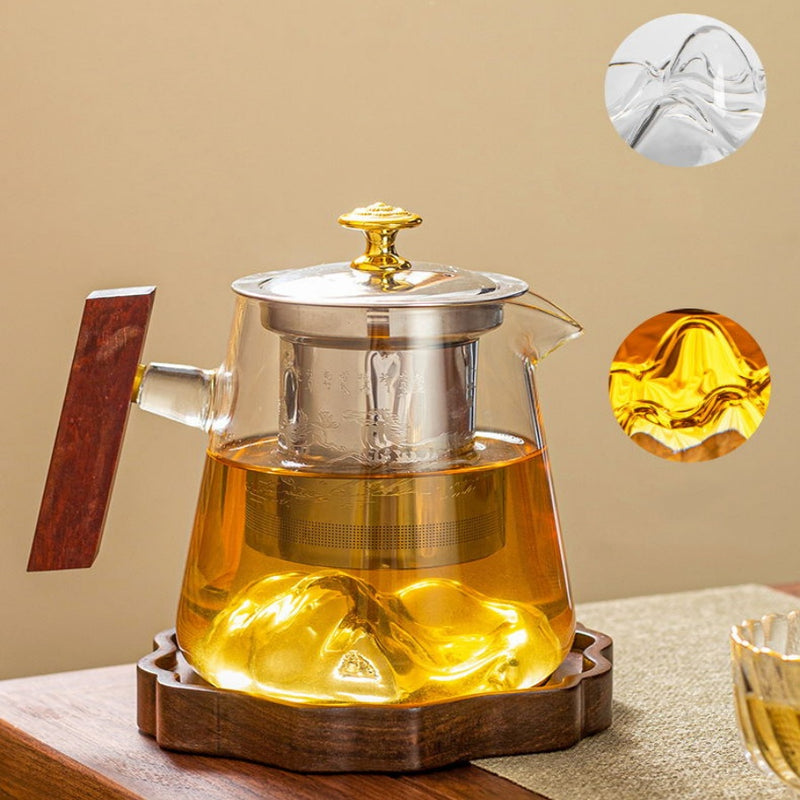 RORA Glass Teapot   Glass Kettle Glass