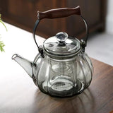 Walnut electric pottery stove household small tea maker glass kettle steaming teapot kung fu tea set