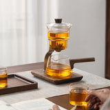 RORA Lazy Kung Fu Glass Teapot Magnetic Glass Teapot Set Large Capacity Teapot Office Reception Room Teapot