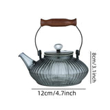 Walnut electric pottery stove household small tea maker glass kettle steaming teapot kung fu tea set