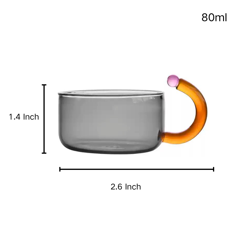 Contrasting Colored Glass Teapot Home Electric Pottery Boiling Tea Kettle with Cartridge
