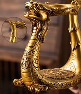 Lazy Kungfu Glass Tea Set Dragon and Phoenix Teapot Suit