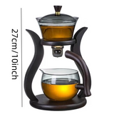 RORA Glass Teapot Set Glass Automatic Magnetic Teapot Set