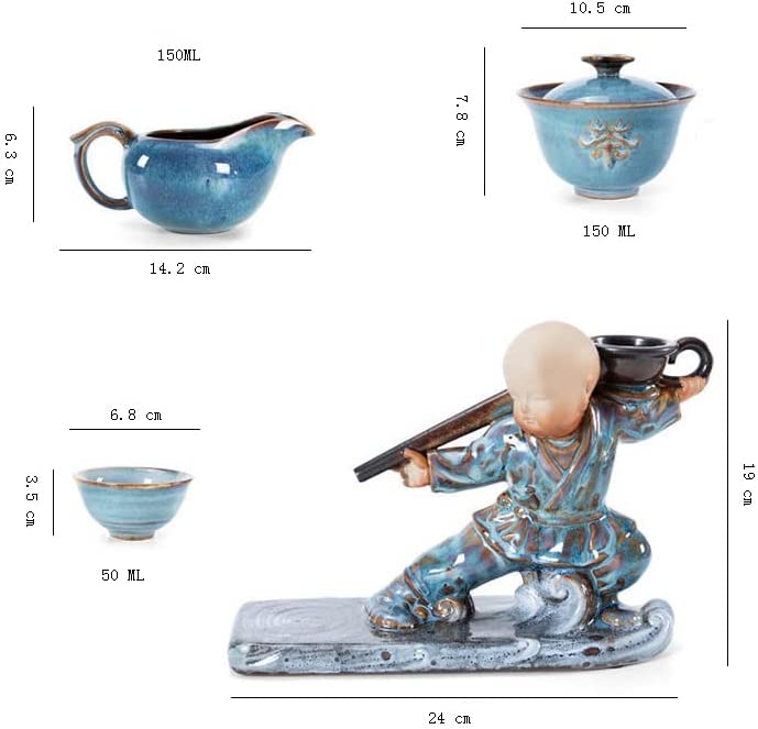 RORA Lazy Kungfu Ceramic Tea Set