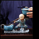 RORA Lazy Kungfu Ceramic Tea Set